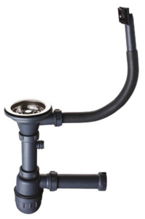 Сифон для кухонной мойки Haiba HB101, с переливом — купить в интернет ...