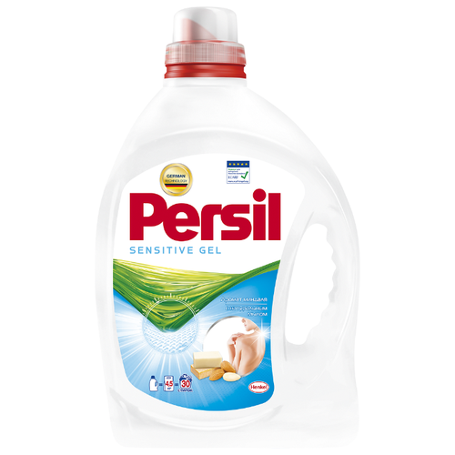 фото Гель для стирки persil sensitive, 1.95 л, бутылка