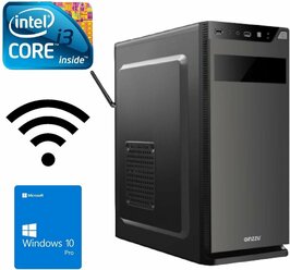 Системный блок Intel Core i3-2100, 3.1 ГГц, RAM 4Gb, SSD 240Gb, Windows 10Pro, WiFi офисный, для работы, для учебы, для дома
