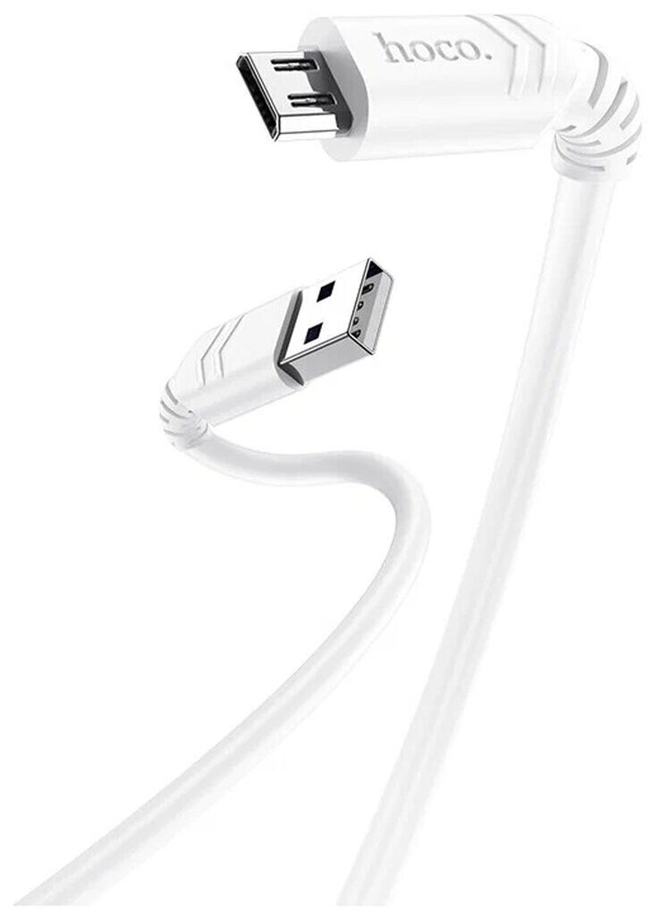 Кабель USB HOCO X62 Fortune, USB - MicroUSB, 2.4А, 1 м, белый