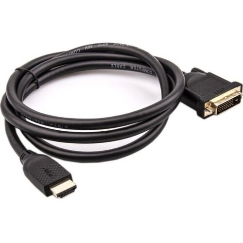 Кабель Vcom HDMI AM/DVI(24+1)M, 5м, CU, 1080P@60Hz, 2F, (CG484GD-5M) кабель vcom hdmi am dvi 24 1 m 5м cu 1080p 60hz 2f cg484gd 5m