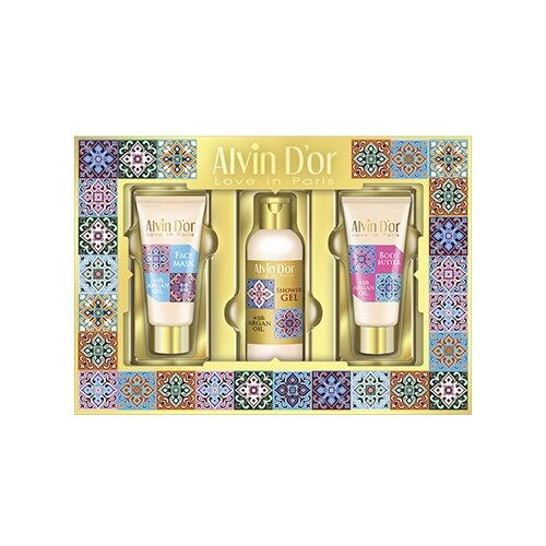 фото Набор alvin d'or spa argan oil №a: маска для лица, масло для тела, гель для душа