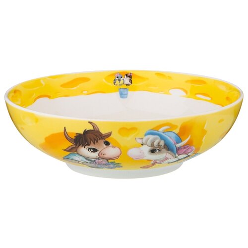 фото Салатник - тарелка суповая lefard коровки 18х6 см (359-683)