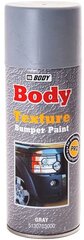 Текстурная автомобильная эмаль для бамперов Body Texture Bumper Paint серый аэрозоль 400 мл.