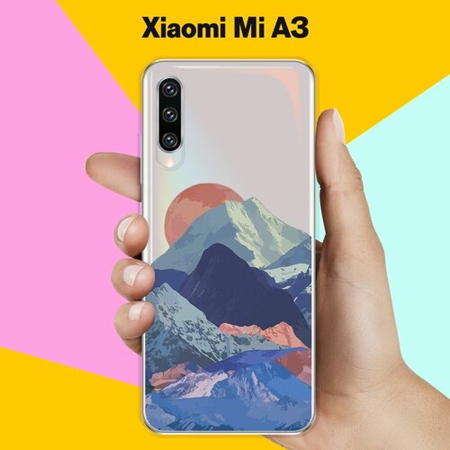 Силиконовый чехол Горы на Xiaomi Mi A3 силиконовый чехол на xiaomi mi 10s сяоми ми 10s горы арт 1 прозрачный