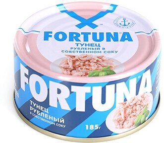 Тунец Fortuna рубленый в собственном соку