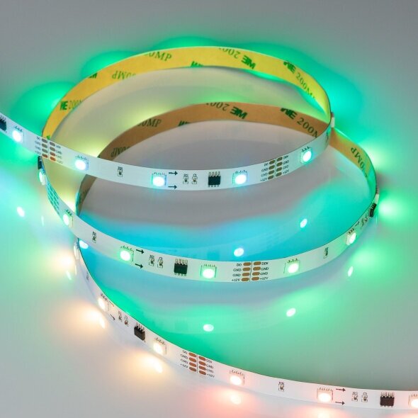 Светодиодная лента SPI-5000-AM 12V RGB (5060, 150 LED x3, 1804) (Arlight, Открытый, IP20) - фотография № 7