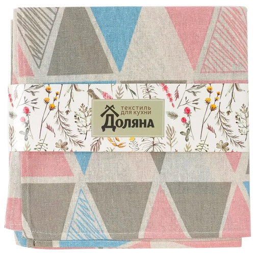 фото Набор салфеток доляна мозаика, 40х40см - 4шт, рогожка доляна 3580566 .