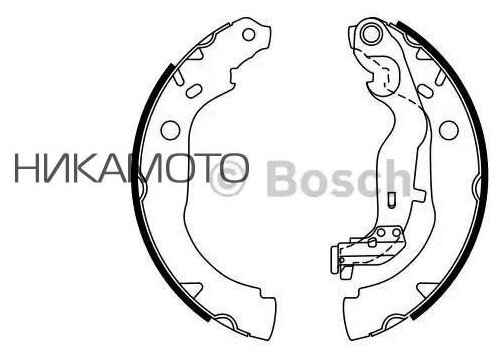 BOSCH 0 986 487 774 Колодки торм. бар. RENAULT DUSTER 4x4(228x42)