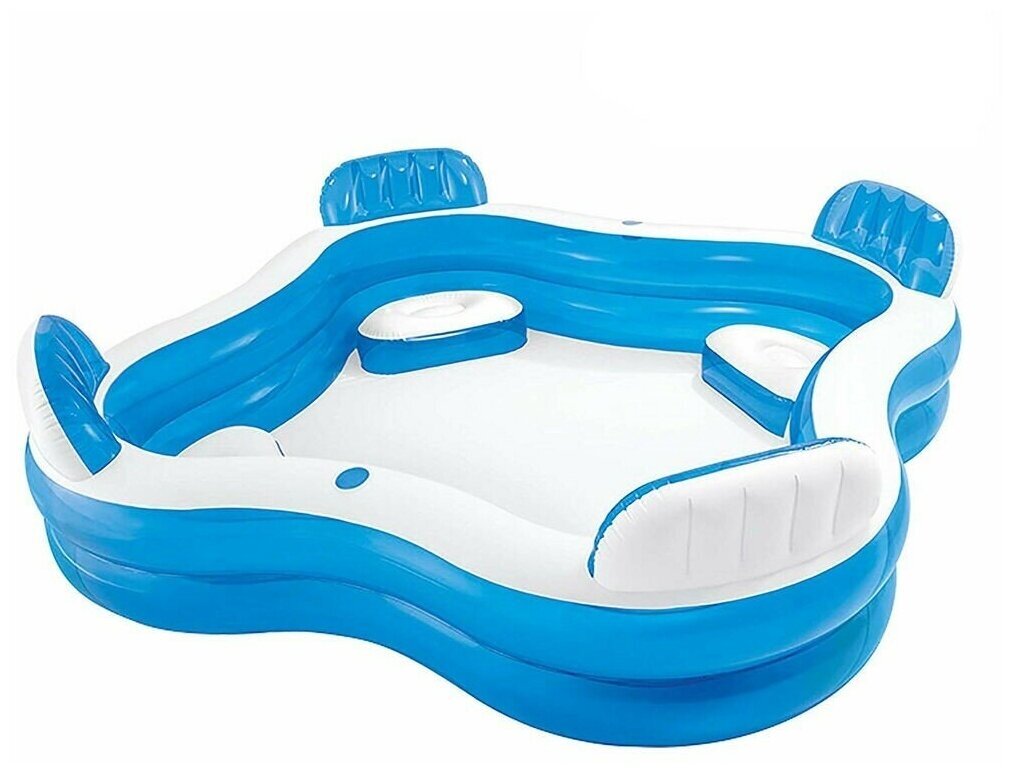 Надувной бассейн Intex 56475NP "Swim Center Family Lounge Pool" 229х229х66см