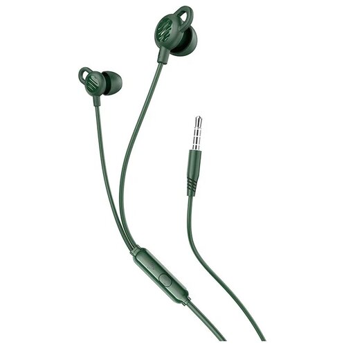 Проводные наушники для сна с микрофоном Hoco M89 темно-зеленые 89000₽