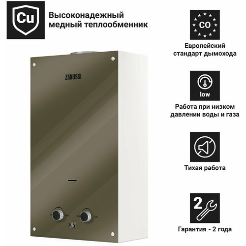 Колонка газовая Zanussi GWH 10 Fonte Glass Mirror 1049000₽
