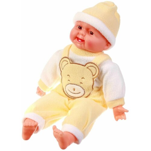 Мягкая игрушка Кукла жёлтый костюм, хохочет мягкая игрушка кукла жёлтый костюм хохочет