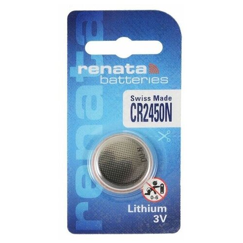 Батарейка Renata CR2450 Lithium 3v 1шт батарейка renata cr2450n lithium battery 3v bl1 1шт