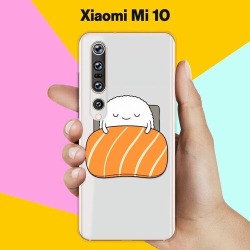 Силиконовый чехол Суши засыпает на Xiaomi Mi 10 силиконовый чехол суши засыпает на honor 10 lite