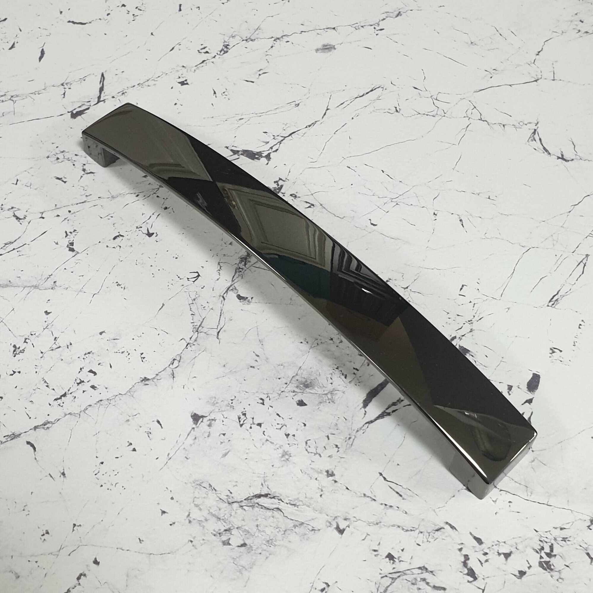 Ручка мебельная RS191BN , установочный размер - 160 мм, цвет - черный никель, алюминий-цинк - фотография № 8