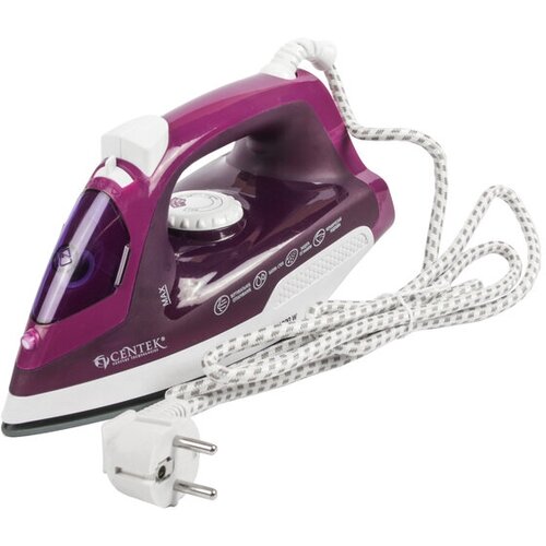 Утюг Centek CT-2348 1300-1800 Вт керамическая подошва 200 мл фиолетовый 257500₽