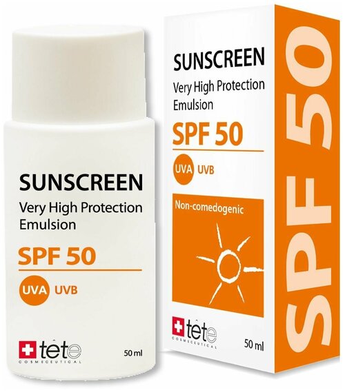 Солнцезащитный флюид SPF50 / TETe SUNSCREEN SPF50, 50 ml