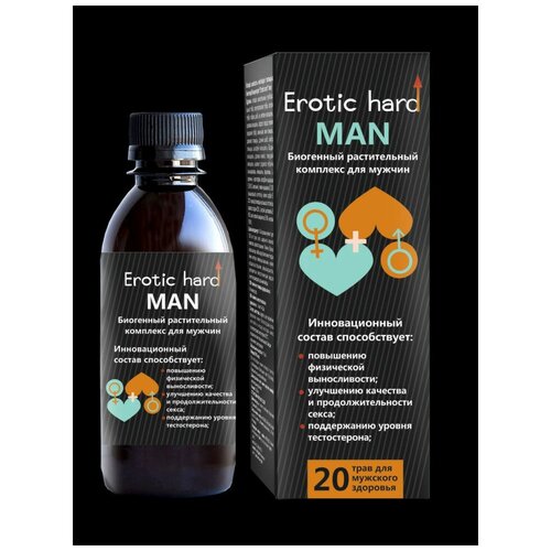 Мужской биогенный концентрат для усиления эрекции Erotic hard Man - 250 мл. (арт. 213493)