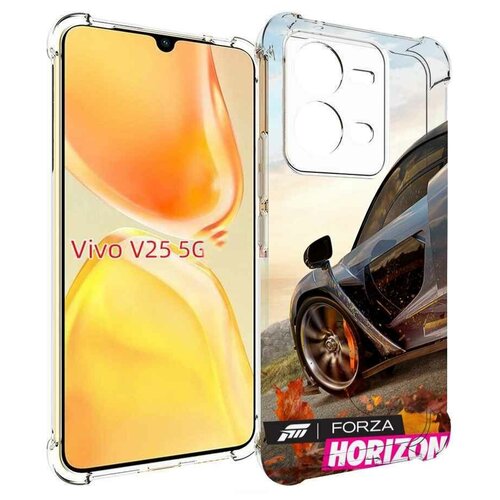 Чехол MyPads Forza Horizon 4 для Vivo V25 5G / V25e задняя-панель-накладка-бампер