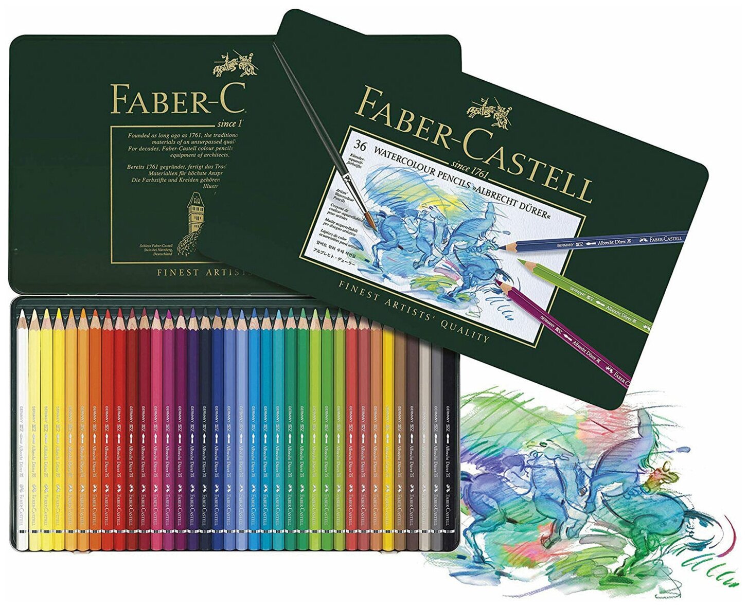 Карандаши цветные Faber-Castell Albrecht Durer 36 шт. - фото №13