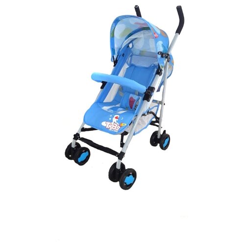 фото 24-tk101-c коляска-трость (голубой/принт) колеса пластик babystyle