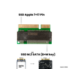 Адаптер-переходник для установки SSD M.2 2280 SATA (B+M key) в разъем 7+17 Pin на MacBook Pro Retina 13/15, iMac 21.5/27, Mid 2012 - Early 2013 - изображение