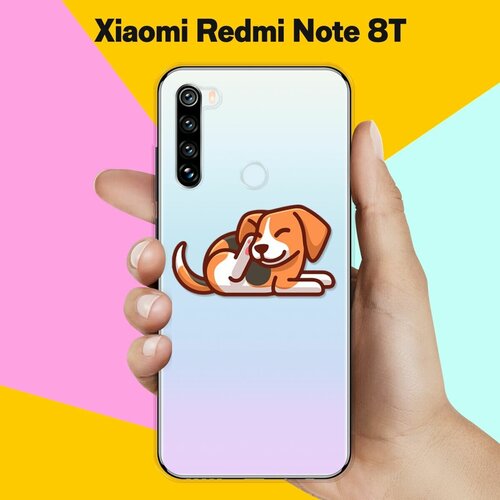 Силиконовый чехол Бигль на Xiaomi Redmi Note 8T силиконовый чехол hello бигль на xiaomi redmi note 8t