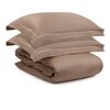 Комплект постельного белья без простыни из египетского хлопка Essential, бежевый, полутороспальный - изображение