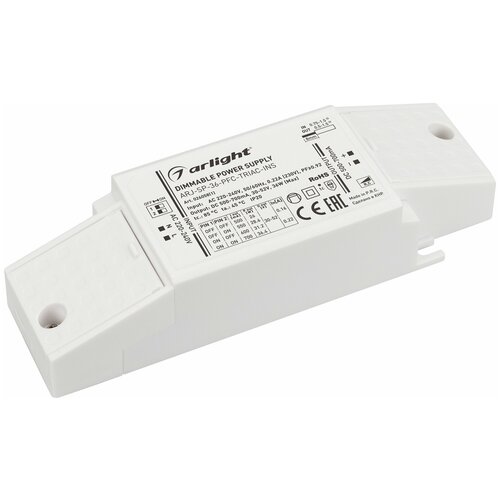 Блок питания ARJ-SP-36-PFC-TRIAC-INS (36W, 30-52V, 0.5-0.7A) (Arlight, IP20 Пластик) 5 шт bta20 800b bta20 тиристор to 220 20a 800v dip triac большой чип