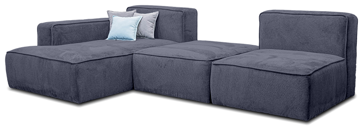 Модульный диван "Робин" с оттоманкой 310x180x80 "нэндо" Velutto 32