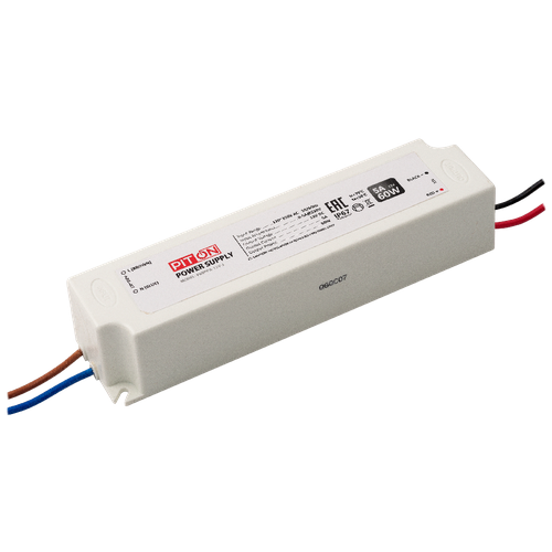 Блок питания (AC-DC) 12V 60W P60PPA-12V герм IP67 пластик waterproof блок питания ac 230 dc 12v ip67 25w ps12 ip67 wp 25w