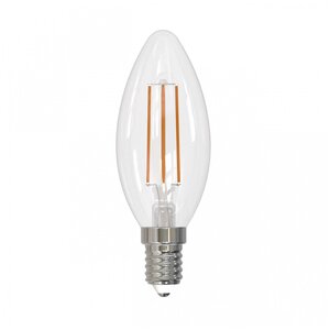 Лампа светодиодная диммируемая UL-00005186 LED-C35-9W/4000K/E14/CL/DIM 4000K свеча прозрачная