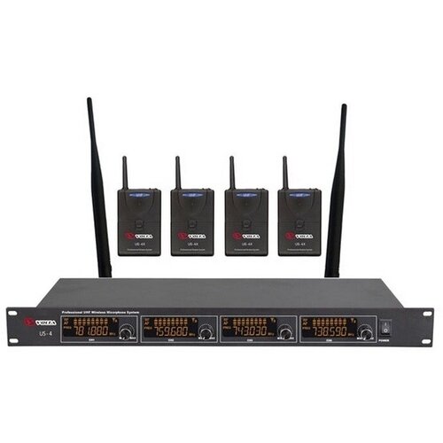 UHF радиосистема с четырьмя головными микрофонами Volta US-4H 71690629406141552400 3210900₽