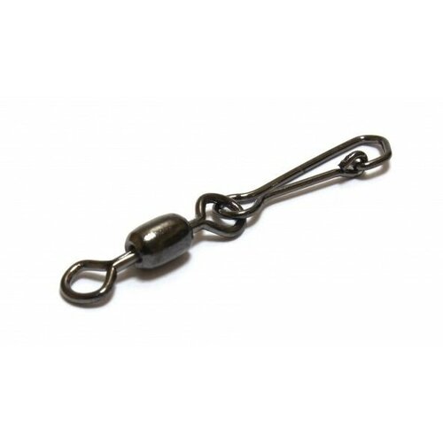 вертлюг для рыбалки owner snap swivel с карабином 04 уп 7шт Вертлюг для рыбалки OWNER HOOKED SNAP SWIVEL с карабином №6 (уп.8шт)