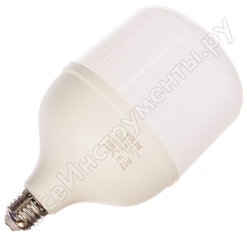 Лампа LED сверхмощная Volpe E27 40W 4000K матовая LED-M80-40W/NW/E27/FR/S UL-00002905