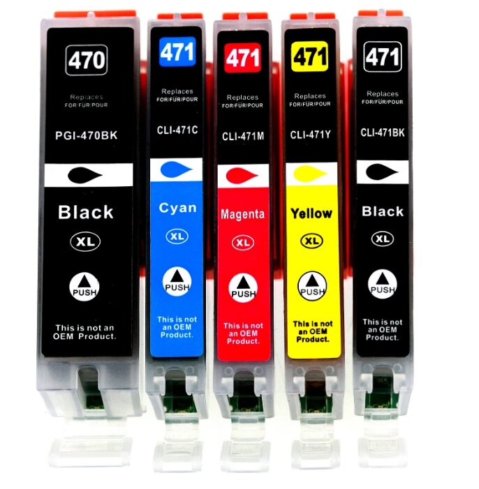 фото Комплект картриджей INKO PGI-470/CLI-471 XXL для Canon Pixma MG5740, MG6840, TS5040, TS6040 (5 цветов)