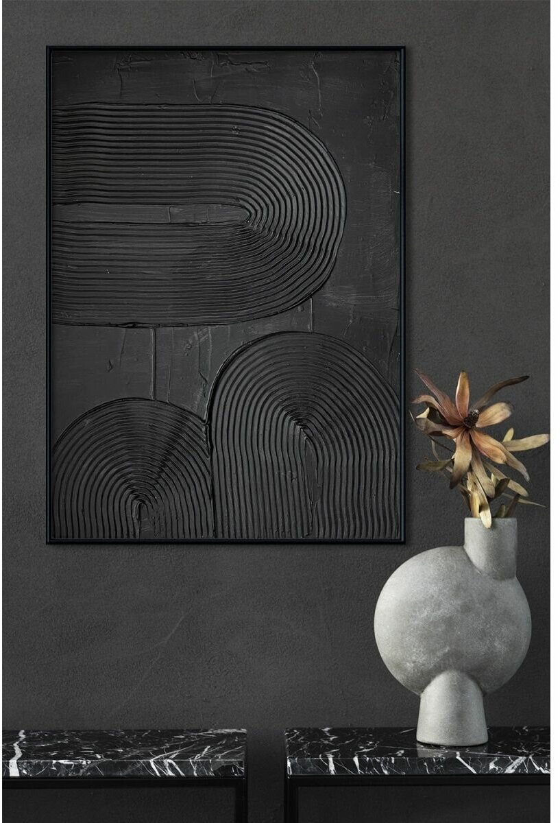 Картина для интерьера Черные арки №2 DECORMARKT 50х70 см