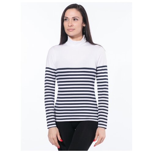 фото Водолазка eldar ivana stripes golf размер xl, ecru/navy (разноцветный)