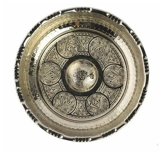 Чаша для омовения в хамаме, цвет серебро, диаметр 20 см - фотография № 3