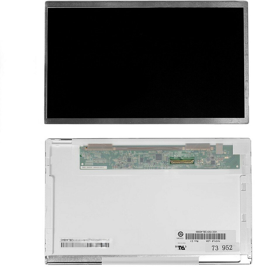 Матрица для ноутбука 10.1" 1024x600 WSVGA, 40 pin LVDS, Normal, LED, TN, без крепления, матовая. PN: B101AW03.