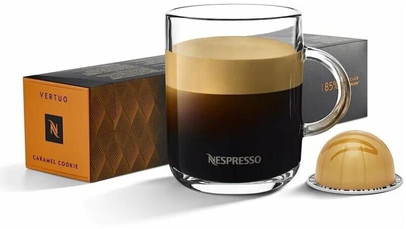 Кофе в капсулах Nespresso Vertuo Barista Creations Caramel Cookie, 230 мл - 10 капсул - фотография № 2