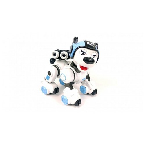 фото Радиоуправляемая интеллектуальная собака робот police dog (стреляет присосками) create toys cr-1901-blue (cr-1901-blue)