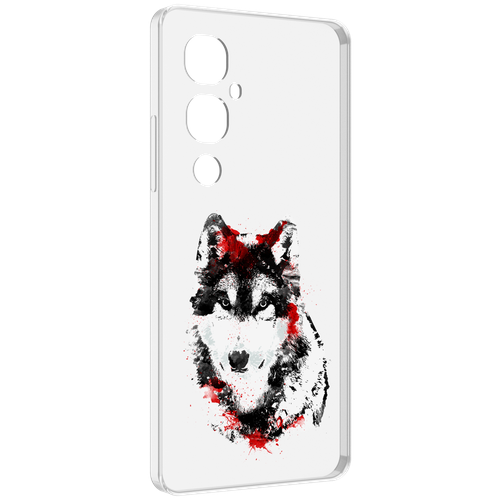 Чехол MyPads кровавый волк для Tecno Pova 4 Pro задняя-панель-накладка-бампер