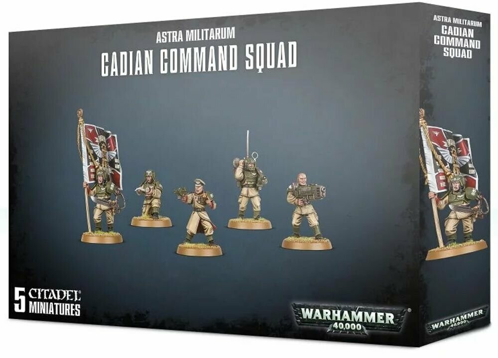 Набор пластиковых моделей Warhammer 40000 Astra Militarum Cadian Command Squad