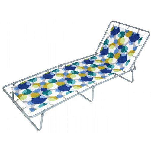 Кровать раскладная Стефания жесткая арт С85А44г цвет ткани синий рис круги 1 шт в уп гофрокартон 3135₽