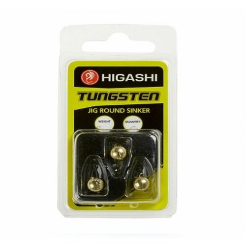 Грузила HIGASHI Jig Tungsten Sinker R Gold 3гр (set-3pcs), # 0000680856