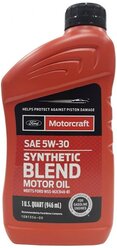 Полусинтетическое моторное масло Ford Synthetic Blend Motor Oil 5W-30, 0.946 л