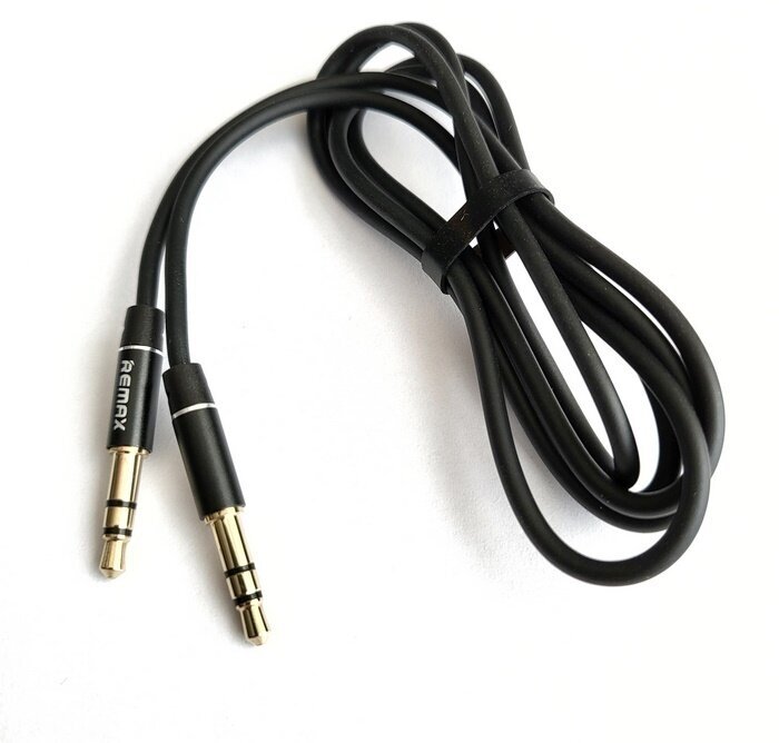 Аудио кабель AUX/AUX Remax черный 1м