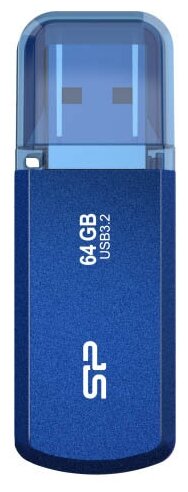 USB Flash накопитель 64Gb Silicon Power Helios 202 Blue (SP064GBUF3202V1B)